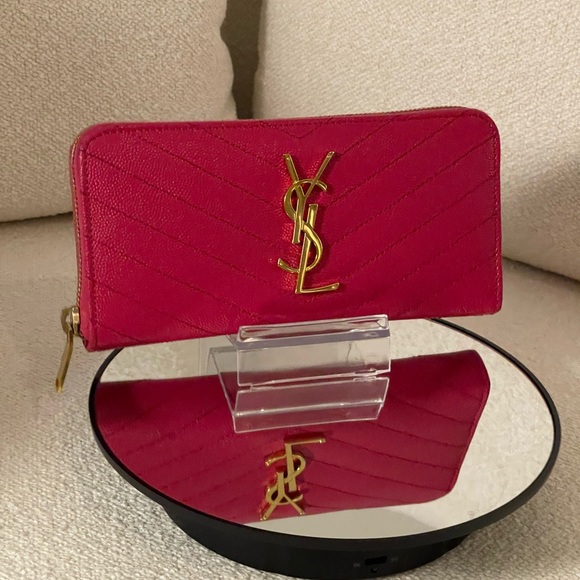 Full Inclusion with coa Saint Laurent YSL Monogram Zip
Around Wallet - Picture 3 of 7